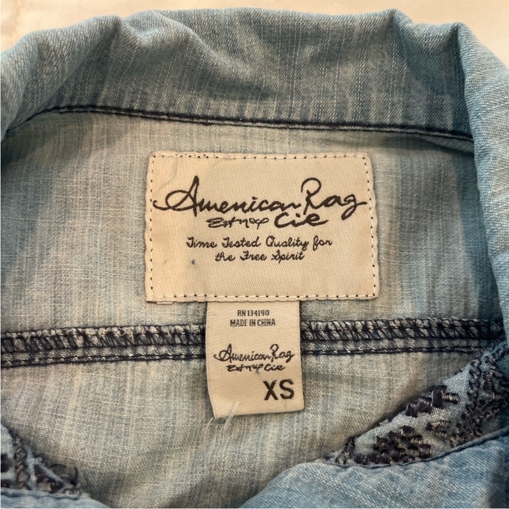 AMERICAN RAG embroidered jean jacket - Picture 8 of 11